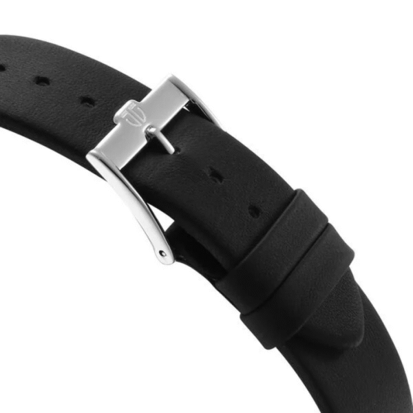 Titan Edge Murals Quartz Analog Pink Dial Black Leather Strap Watch For Men - Image 5