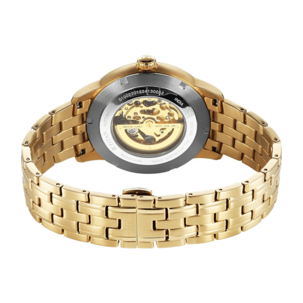 Titan Golden Heart Automatic Silver and Gold Dial Watch for Men - Image 4