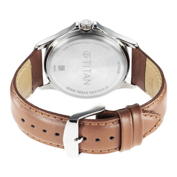 Titan IBD Marhaba Green Dial Leather Strap Analog Watch for Men - Image 4