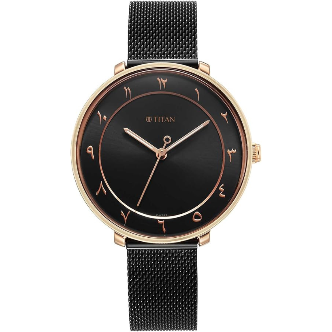 Titan IBD Marhaba Ladies Black Dial Watch