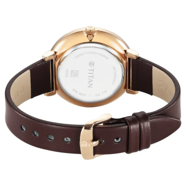 Titan IBD Marhaba Phase 2 Ladies Leather Strap Watch - Image 4