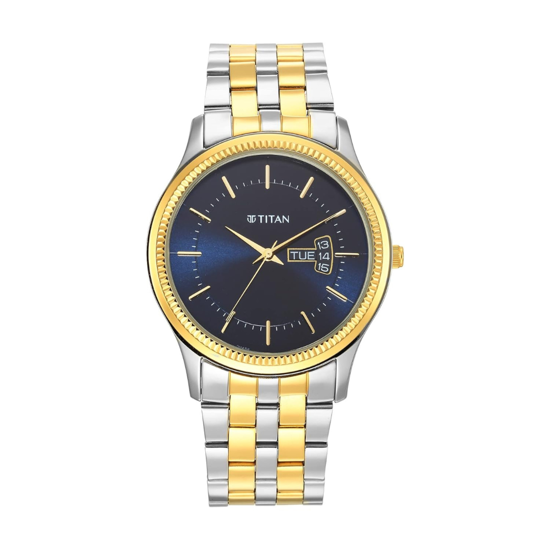 Titan Karishma Blue Dial Analog Watch for Men