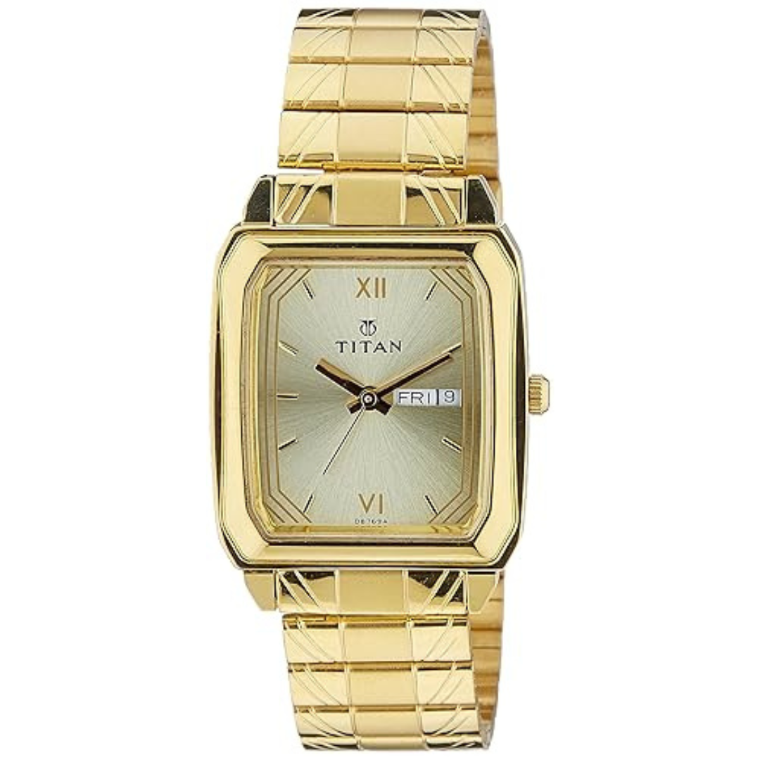 Titan Karishma Champagne Dial Analog Watch for Men