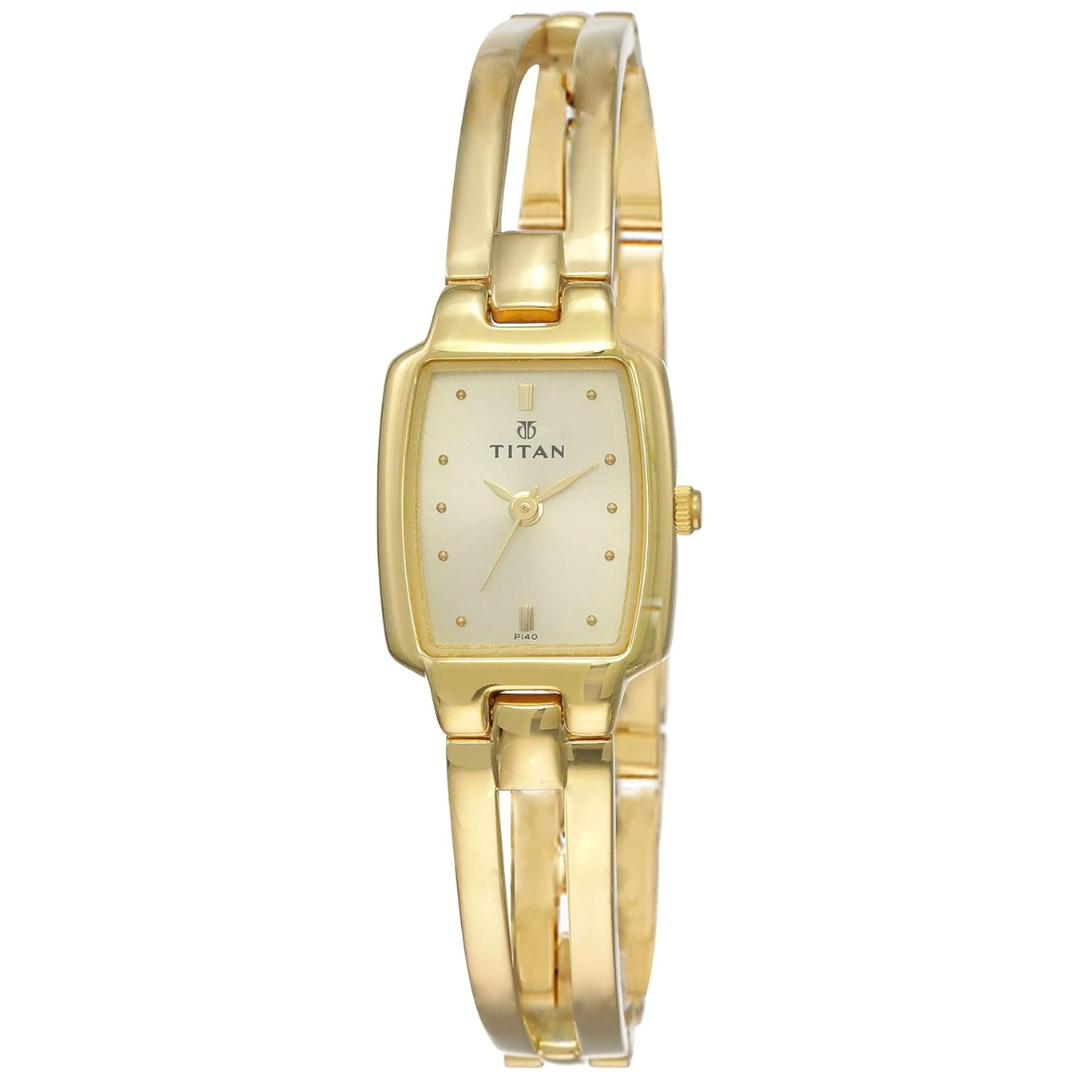 Titan Karishma Champagne Dial Analog Watch for Women