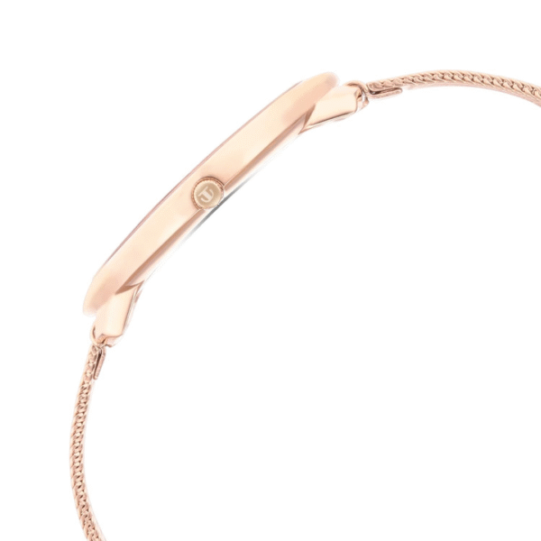 Titan Ladies Edge Rose Gold Dial Rose Gold Stainless Steel Strap Watch - Image 4