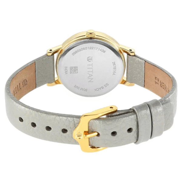 Titan Ladies Karishma Grey Dial Metal Strap Watch - Image 4