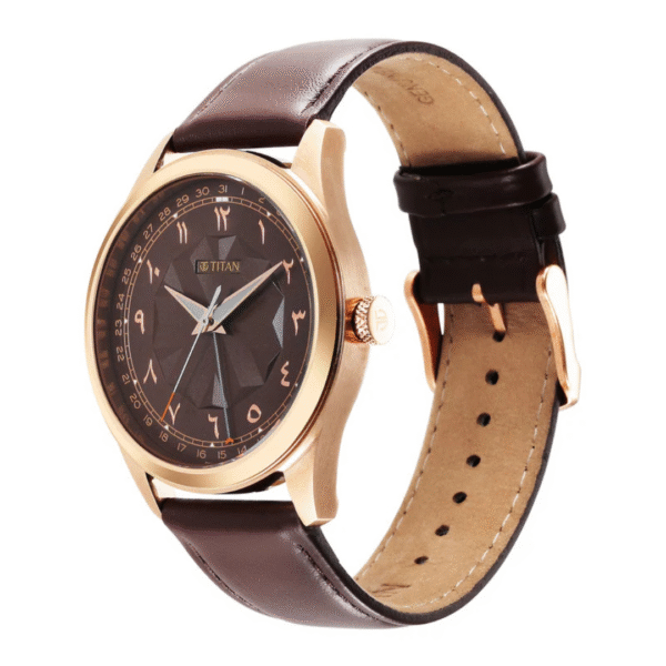 Titan Marhaba Brown Dial Leather Strap Watch for Women - Image 2