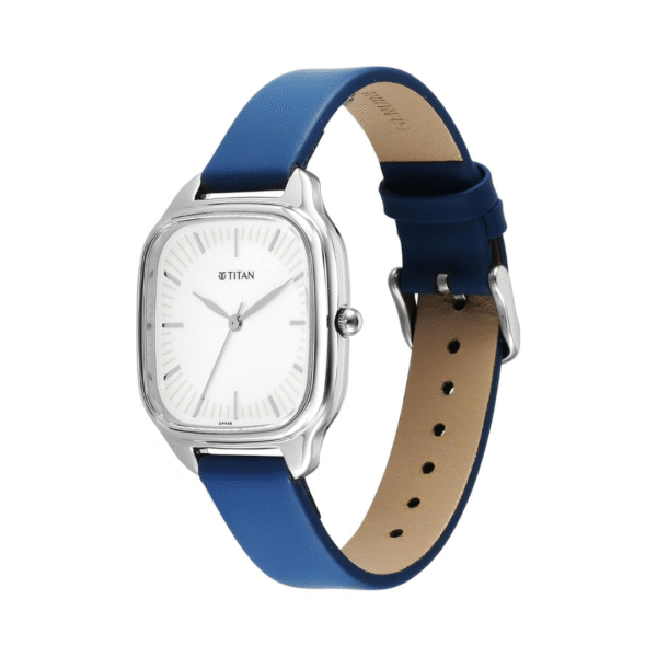 Titan NEO 9 RETRO Ladies Green Dial Leather Strap Watch - Image 2