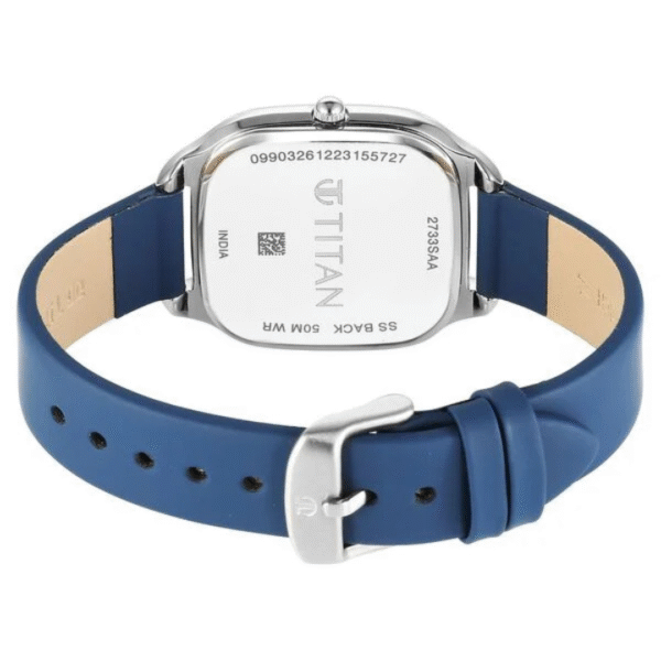 Titan NEO 9 RETRO Ladies Green Dial Leather Strap Watch - Image 4