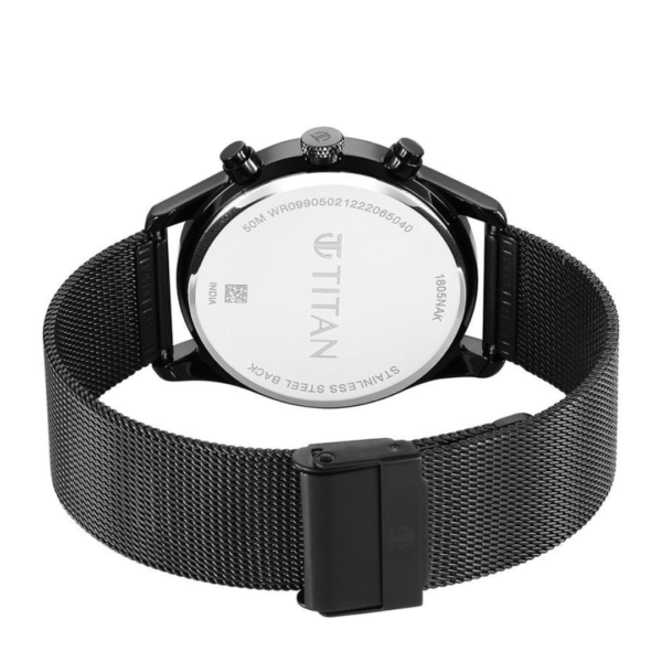 Titan Neo Black & Gold Quartz Analog Watch for Men - Image 4