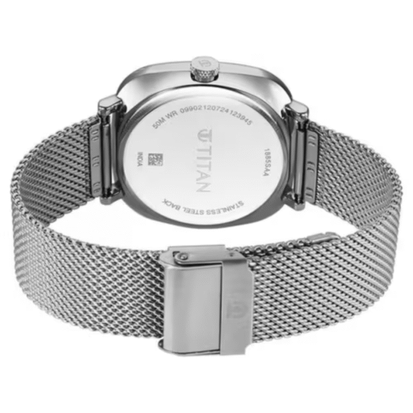 Titan Neo Curve 2.0 Blue Dial Stainless Steel Watch for Men - Image 4