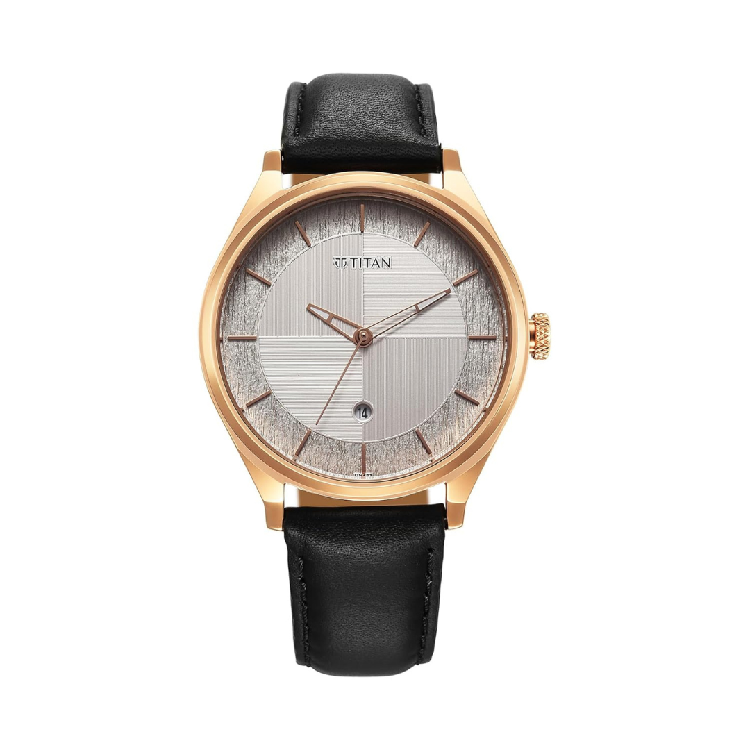 Titan Neo Economy Quartz Analog Silver Dial Watch for Men