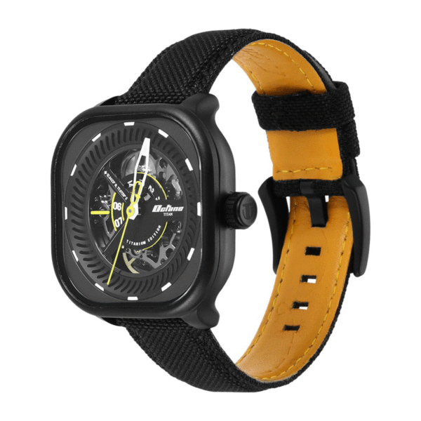 Titan Octane Aerobatics Black Dial Fabric Strap Automatic Watch for Men - Image 2