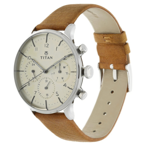 Titan On Trend Antique Silver Dial Multifunction Watch for Men - Image 2
