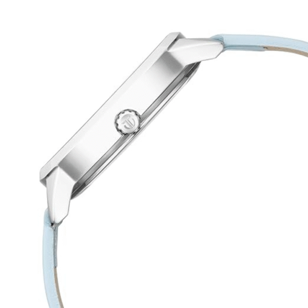 Titan Pastel Dreams Blue Dial Blue Leather Strap Watch - Image 3
