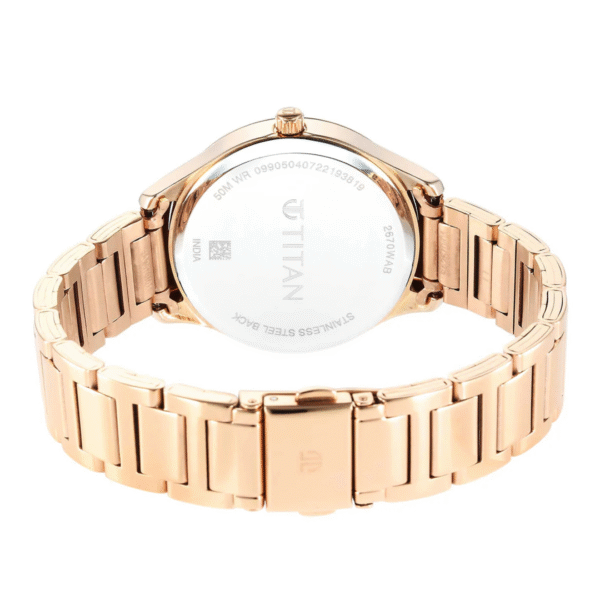 Titan Pastel Dreams White Mother of Pearl Dial Metal Strap Watch - Image 4