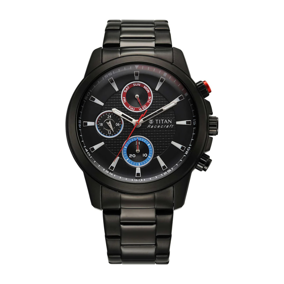 Titan Race Craft Dual Tone Chronograph Watch for Men