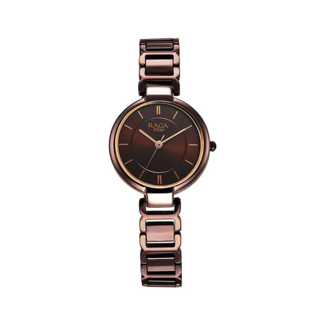 Titan Raga Delight Brown Dial Analog Watch for Women
