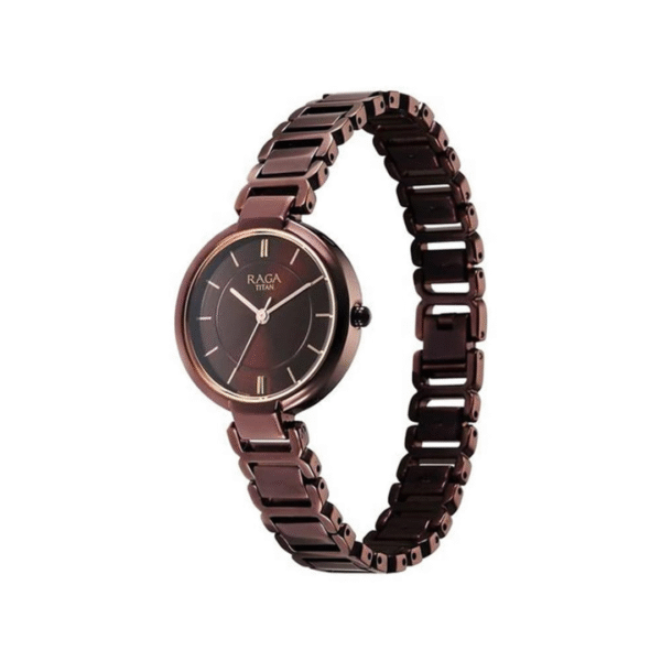 Titan Raga Delight Brown Dial Analog Watch for Women - Image 2