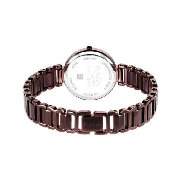 Titan Raga Delight Brown Dial Analog Watch for Women - Image 4