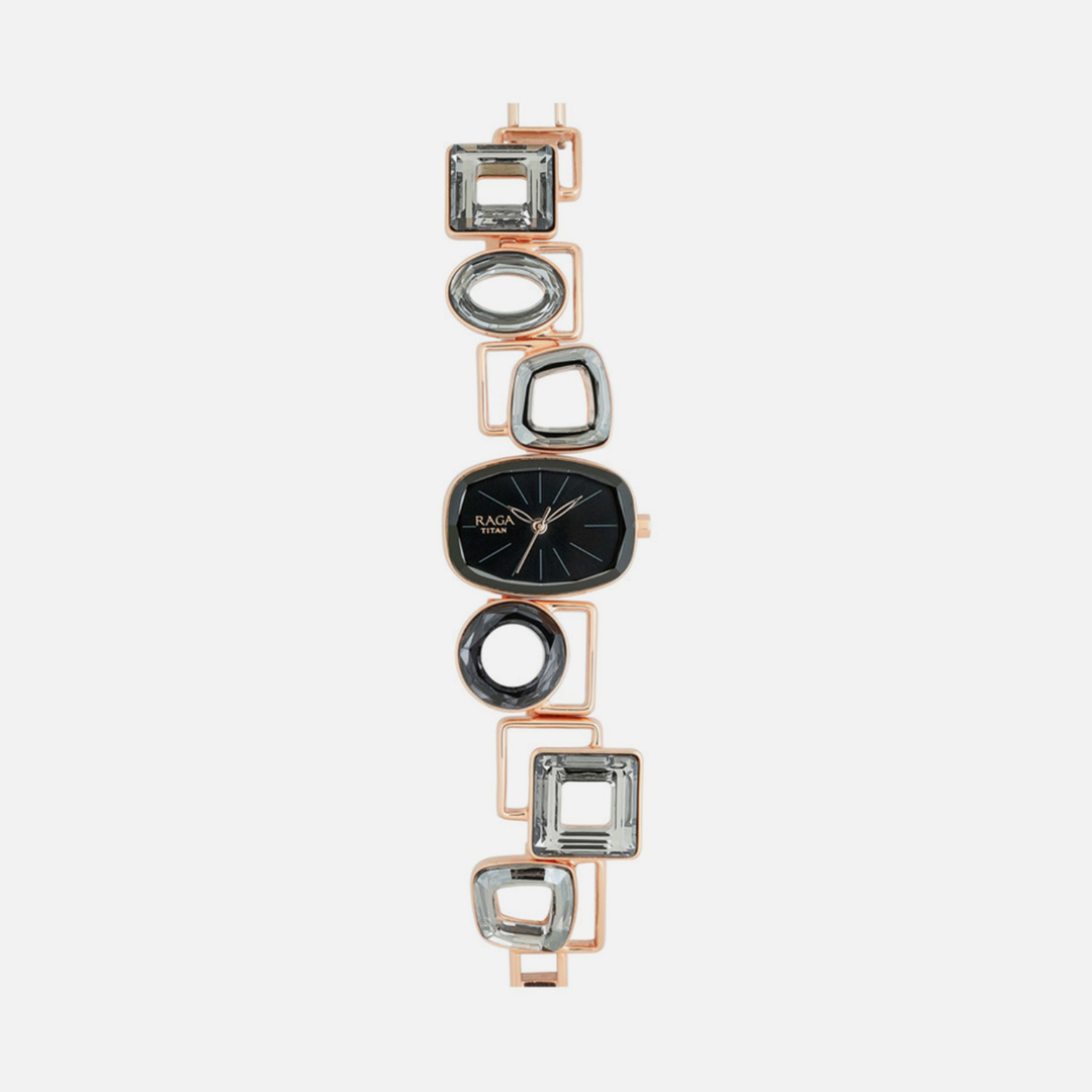 Titan Raga Facets Celeste Pink Dial Analog Watch for Women