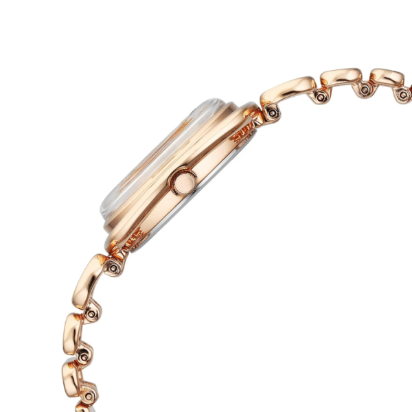 Titan Raga Memoirs Quartz Analog Mother of Pearl Dial With Rose Gold Color Metal Strap Watch For Women - Image 3