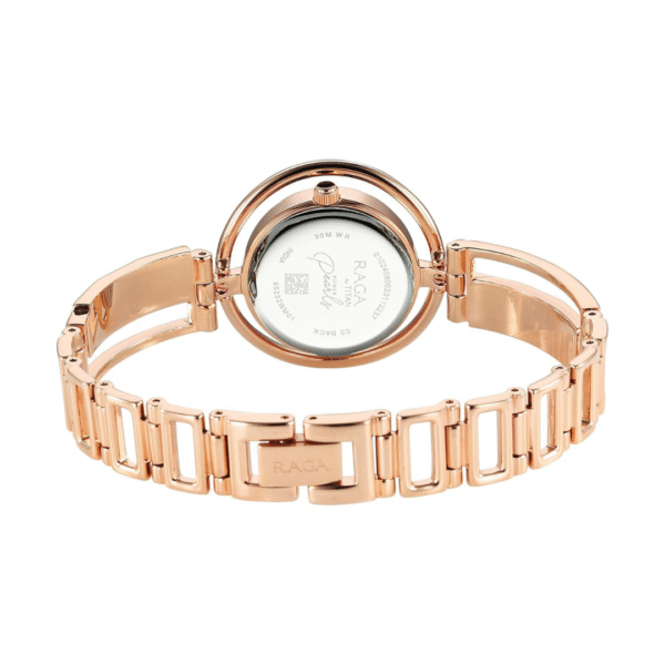 Titan Raga Power Pearls Quartz Analog Mother Of Pearl Dial Metal Strap Watch for Women - Image 4