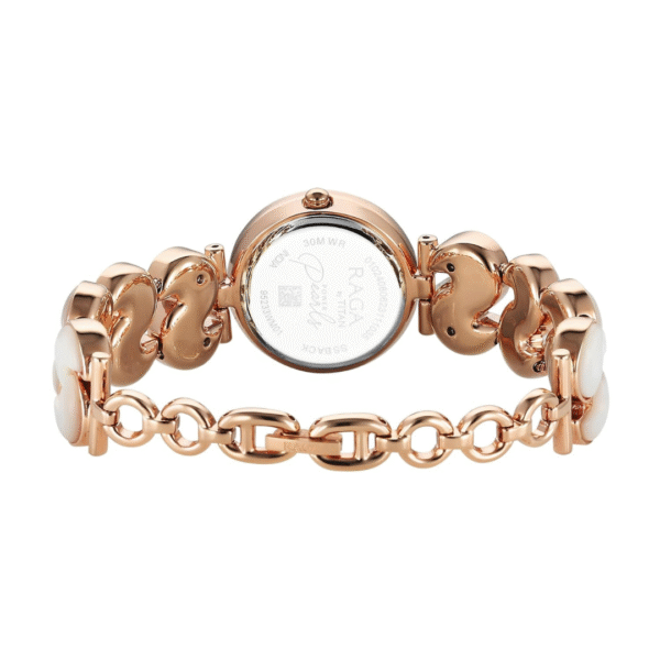 Titan Raga Power Pearls Quartz Analog Mother Of Pearl Dial Metal Strap Watch for Women - Image 4