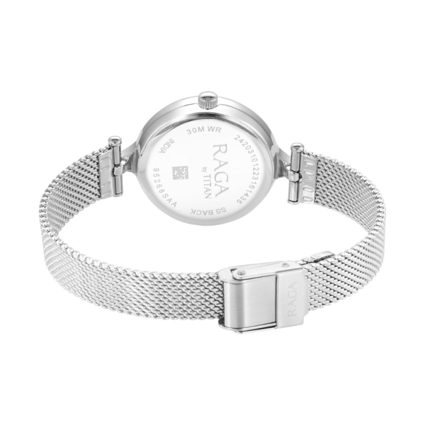 Titan Raga Showstopper Quartz Analog Pink Dial Metal Strap Watch for Women - Image 4