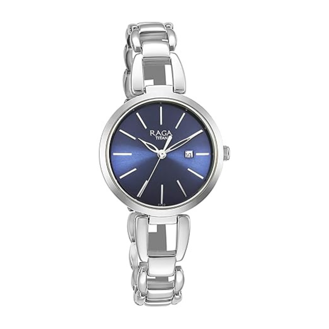 Titan Raga Viva Blue Dial Analog Watch for Women