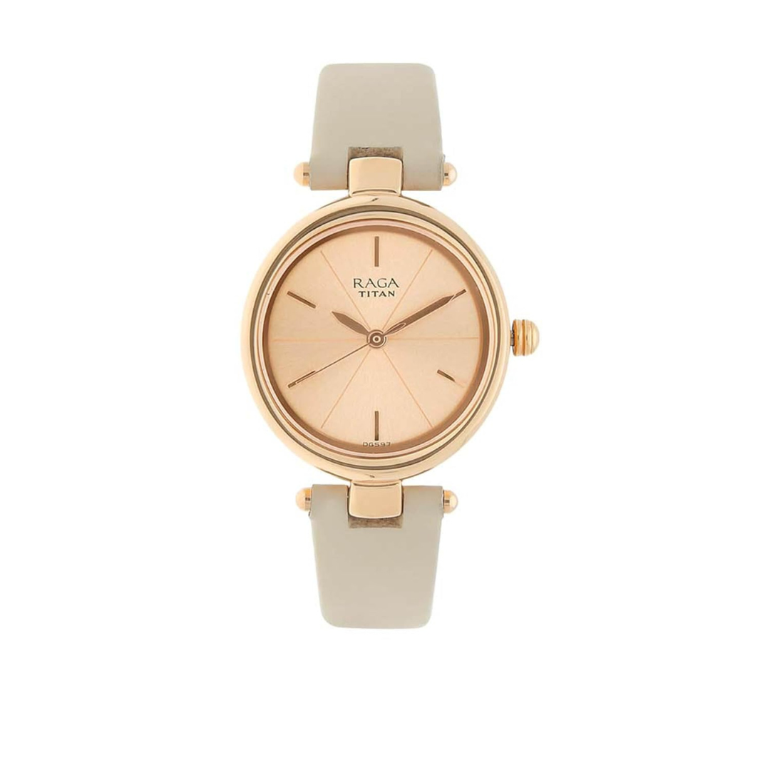 Titan Raga Viva Rose Gold Dial Analog Watch for Women