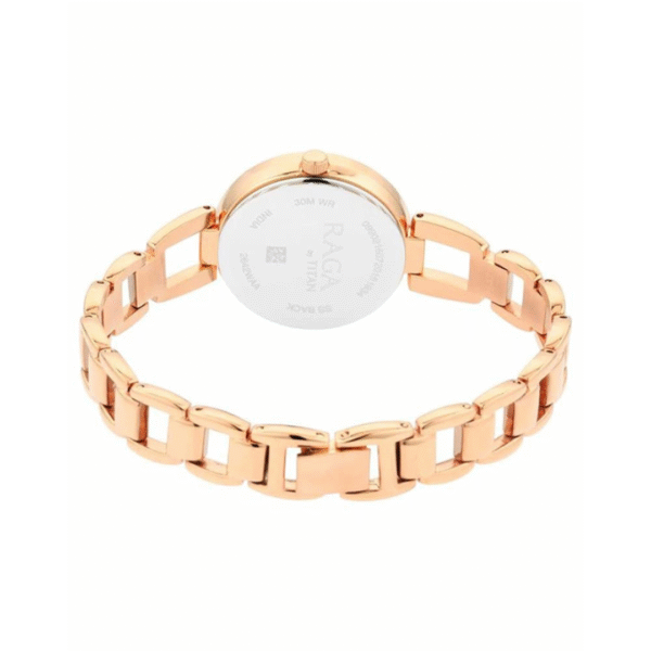 Titan Raga Viva Rose Gold Dial Analog Watch for Women - Image 4
