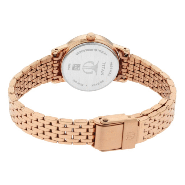 Titan Rose Gold Dial Analog Watch - Image 4