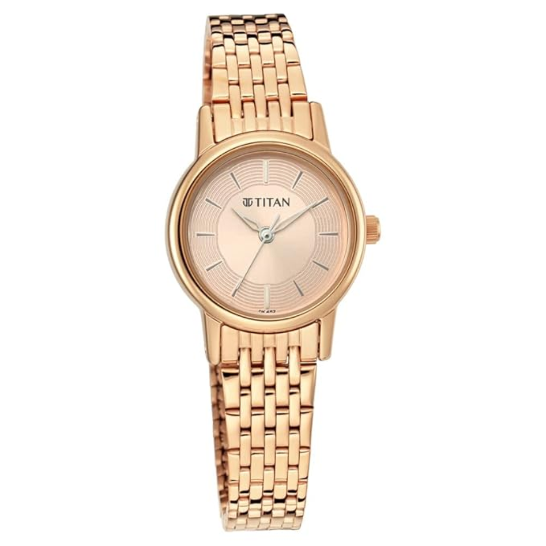 Titan Rose Gold Dial Analog Watch