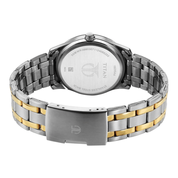 Titan Silver White Dial Analog Watch for Men - Image 4