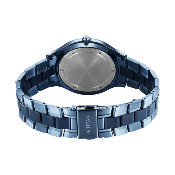 Titan Slim Ceramic Fusion Blue Dial Watch for Men - Image 4