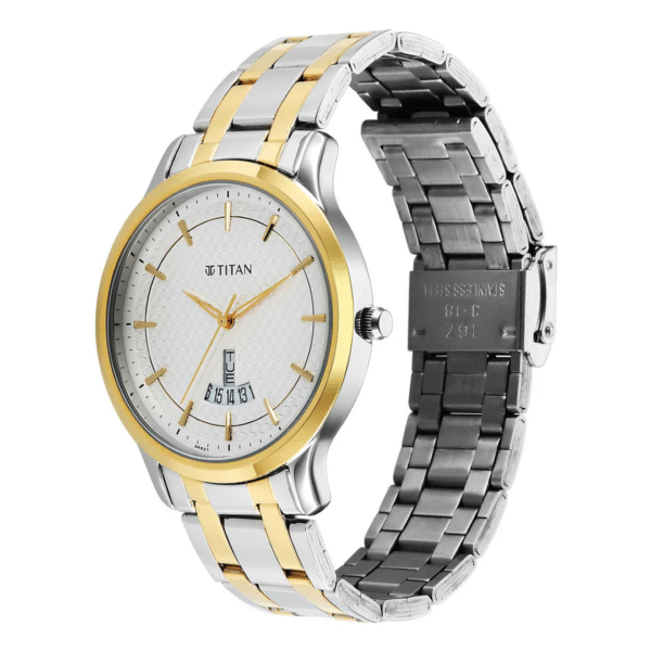 Titan White Dial Analog Watch for Men - Image 2