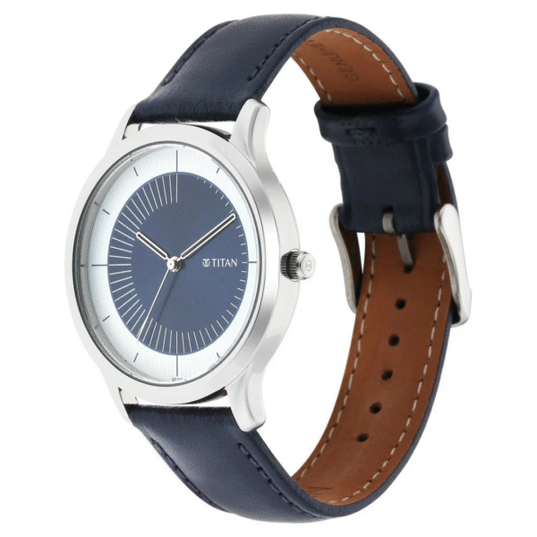 Titan Yin & Yang Blue Dial Analog Leather Strap Watch for Men - Image 2