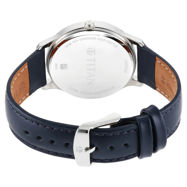 Titan Yin & Yang Blue Dial Analog Leather Strap Watch for Men - Image 4