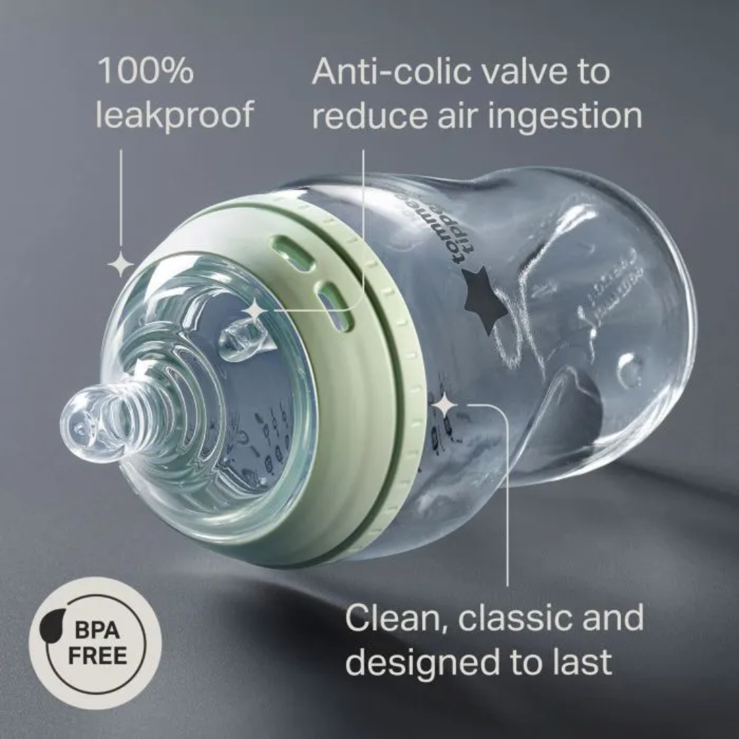 Tommee Tippee Natural Start Glass Baby Bottle – 250ml - Image 2