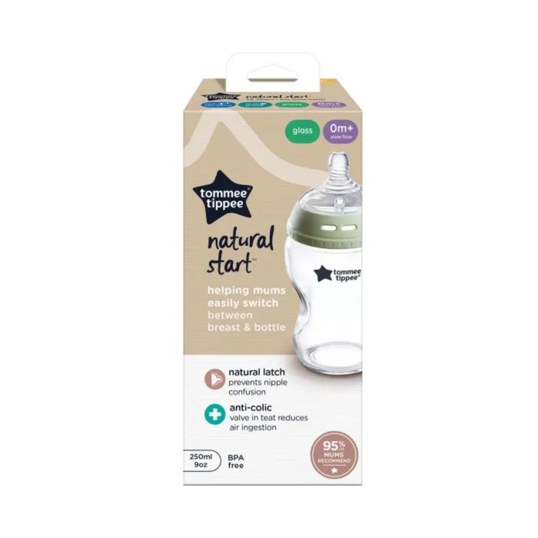Tommee Tippee Natural Start Glass Baby Bottle – 250ml - Image 4