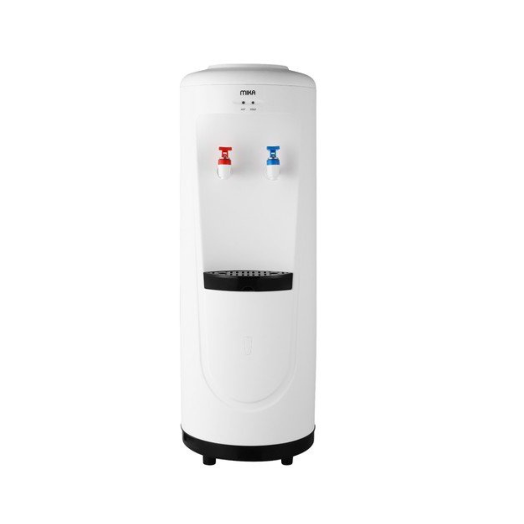 MIKA Water Dispenser, Floor Standing, Hot & Cold, Compressor Cooling, White & Black MWD2501WB