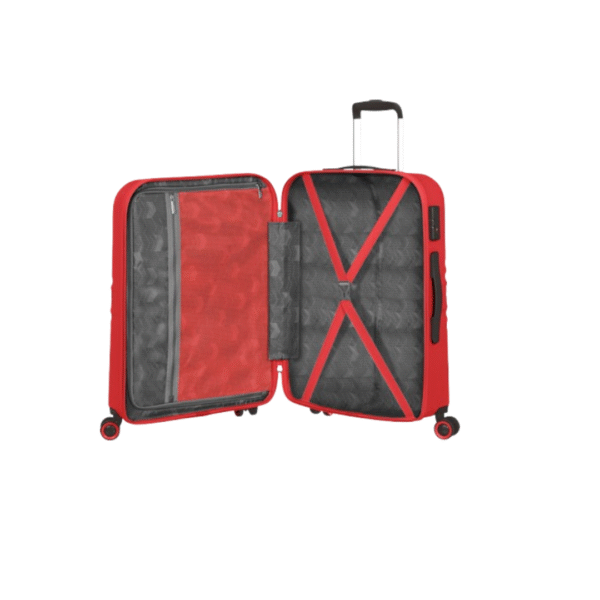 AMERICAN TOURISTER TWIST WAVES SET B 66CM Vivid Red