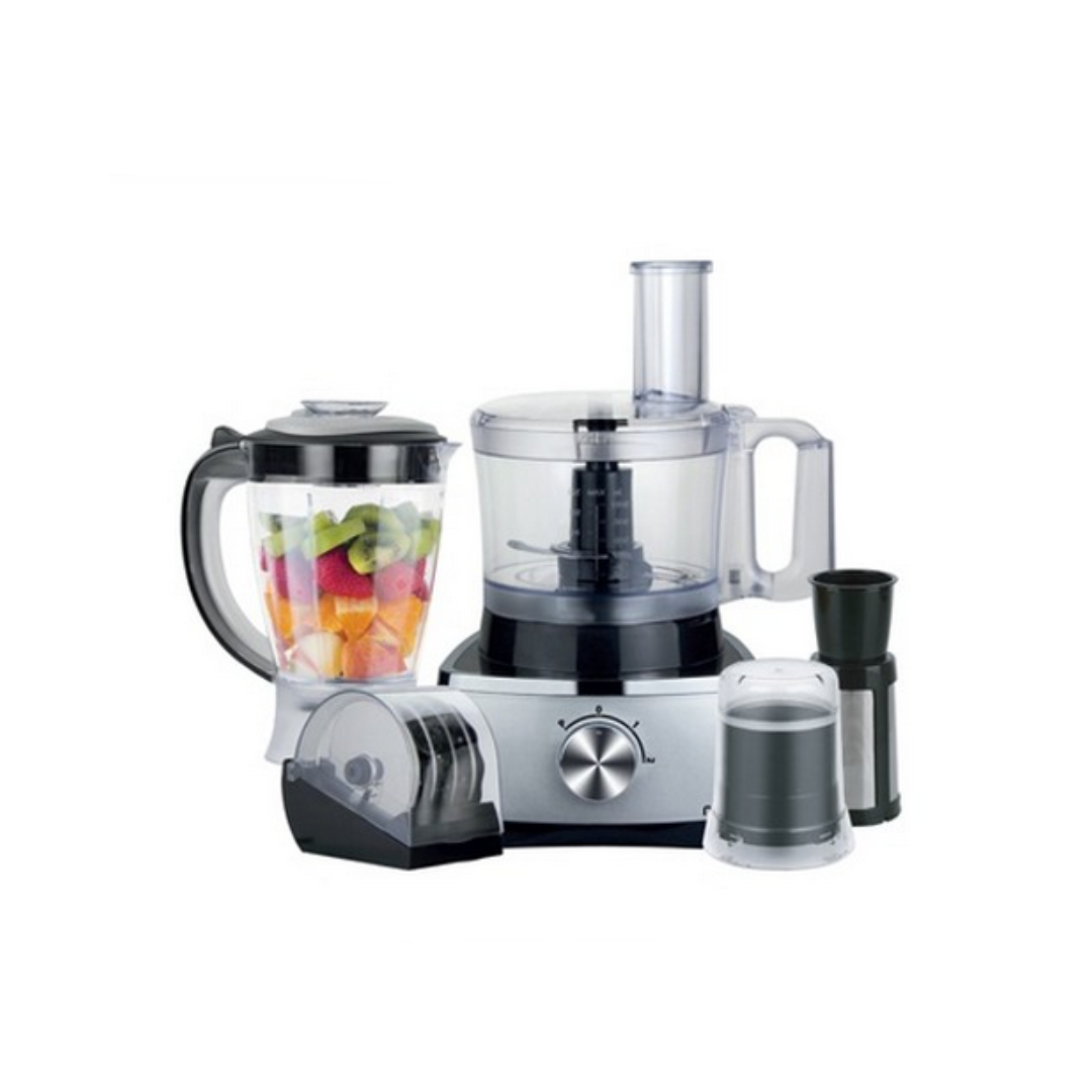 MIKA Multi Food Processor, 7 in 1, 500W, 1.5L Unbreakable Jar, 2 Speed with Pulse, Black & SS MFP171SL