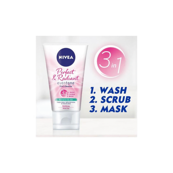 NIVEA Perfect & Radiant 3-in-1 Cleanser - 150ml