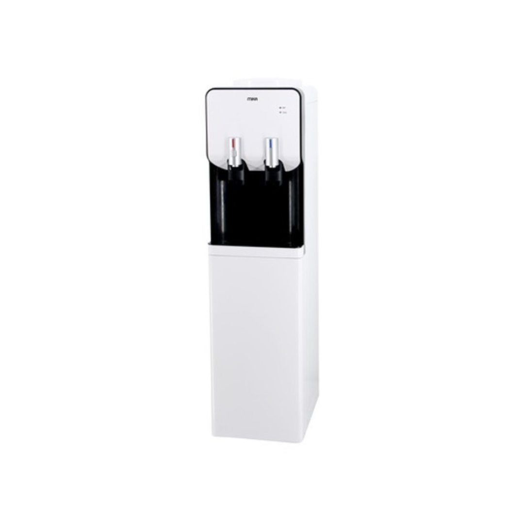 MIKA Water Dispenser, Standing , Hot & Normal with Cabinet, White & Black MWD2207WBL