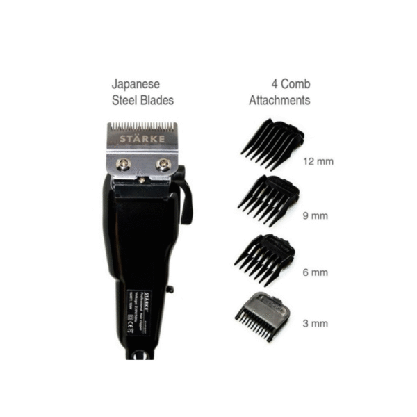 Starke Salon Pro EXPERT Corded Hair Clipper - 3 Pin UK plug, 220-240V, 50Hz SPROCORDED