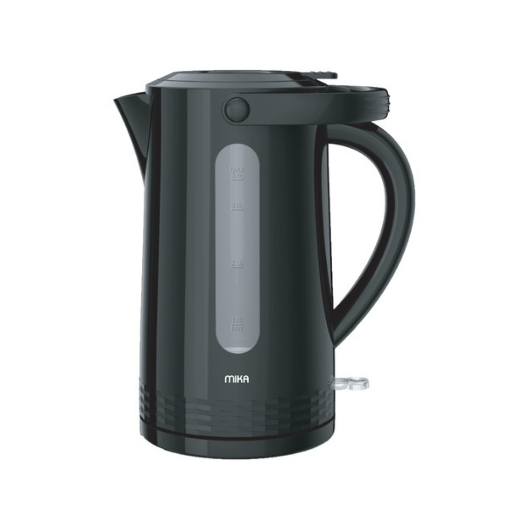 MIKA Kettle, 3.5L, Plastic, 360º Cordless, Concealed Element, Black MKT5101B