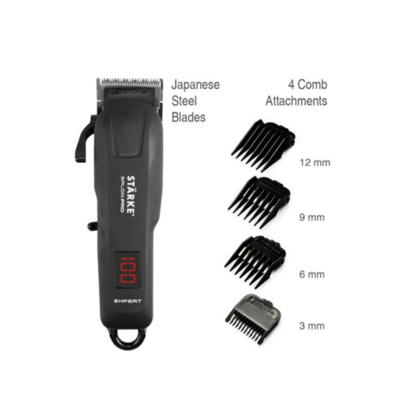 Starke Salon Pro EXPERT Cordless Hair Clipper - 3 Pin UK plug, 110-240V, 50Hz, battery Operated, Wireless SPROCORDLESS