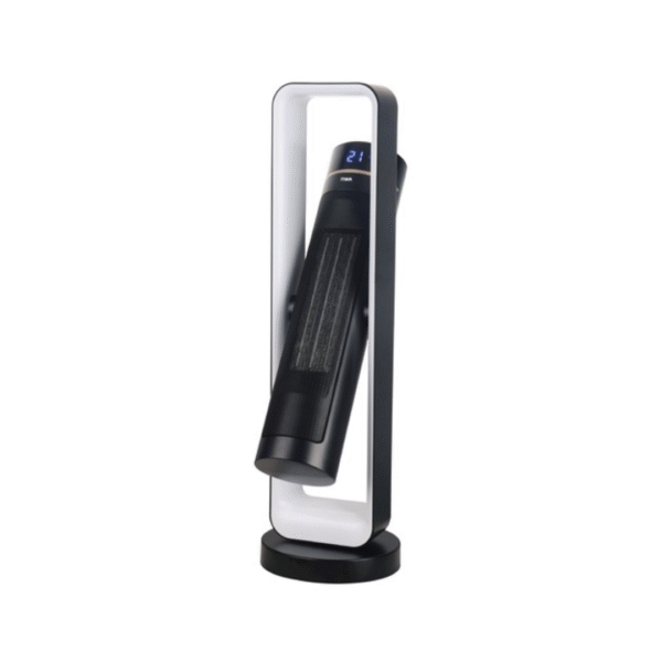 MIKA Tower Ceramic Heater, 1500W-2200W, With Remote, Black & White MH202R